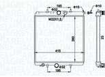 Magneti Marelli 350213194100 - Oe 133037 Radiatore, Raffreddamento Motore Per 206+, 206 Van, 206 Sw (2E/K), 206 (2E/K), 206 (2A/C), 206 Cc (2D)