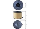 Mahle Lx 4411 - Filtro Aria Oe 8W0133843B Per A5 (F5), A4 (8W)