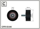 Caffaro 03-04 Puleggia Folle Cinghia A V 60Mm Per Fiat Scudo Furgone (220) Scudo Estate (220) Scudo Piattaforma/Telaio (220) Per CitroËN