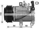 Prasco FDAK682 - Compressore Aria Condizionata Oe 1715092 Per Ranger (Tke)
