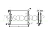 Prasco FD008R002 - Oe 51785398 Radiatore, Raffreddamento Motore Per 500 (312), Ka (RU8)