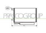 Prasco ME324C002 - Oe 1695000054 Condensatore Aria Condizionata Con Essiccatore Per Classe A (W169), Classe B (W245)