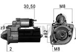 Era 220610A Motorino Di Avviamento 1,7 Kw Per Fiat Ducato Furgone (250, 290) 12 V