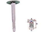 Romix Clip Di Rifinitura / Modanatura Di Protezione C50875 Per Ford Focus Ii Estate (Da_ Ffs Ds)