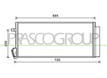 Prasco FT910C001 - Oe 51838048 Condensatore Aria Condizionata Con Essiccatore Per Doblo