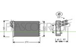 Prasco AD016H004 - Oe 1J1819031 Scambiatore Di Calore, Riscaldatore Per A3 (8L), Tt (8N), Leon (1M1), Toledo Ii (1M2), Octavia I (1U), Golf Iv (1J), Bora (1J), New Beetle