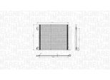 Magneti Marelli 350203832000 Condensatore Climatizzatore Condensatore Climatizzatore Per Renault Kadjar (Ha, Hl) +Essiccatore