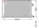 Denso DCN11009 - Condensatore Aria Condizionata Oe T2H37897 Con Essiccatore Per F-Pace (X761), Xe (X760), Xf (X260)