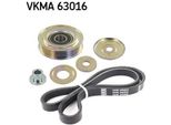 Skf Vkma 63016 Set Di Cinghie Trapezoidali Dentate Per Honda Civic Vi Hatchback (Ej, Ek)
