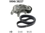 Skf Vkma 38227 Set Di Cinghie Trapezoidali Per Bmw 5 Touring (F11)