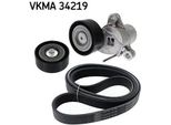 Skf Vkma 34219 - Set Di Cinghie A V Oe 1761929 Per B-Max, C-Max, Ecosport, Fiesta Vi, Fiesta Vii, Focus Iii, Grand C-Max, Tourneo Connect, Transit Connect, Transit Courier