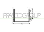Prasco ME305C001 - Oe 4515000054 Condensatore Aria Condizionata Con Essiccatore Per Fortwo Cabrio (451), Fortwo (451)