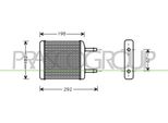 Prasco DW320H001 - Oe 96314858 Scambiatore Di Calore, Riscaldatore Per Matiz (M200, M250), Spark (M200, M250)
