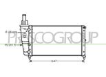 Prasco FT132R003 - Radiatore Oe 46407450, Raffreddamento Motore Per Punto