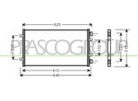 Prasco FT133C003 - Condensatore Aria Condizionata Oe 46524503 Per Punto