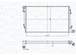 Magneti Marelli 350213167300 Radiatore Radiatore Acqua Radiatore Motore Per Vw Golf V Hatchback (1K1) Touran (1T1, 1T2) Passat Variant (3C5) Golf Plus Eos