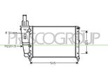 Prasco FT132R001 - Radiatore Oe 46465015, Raffreddamento Motore Per Punto