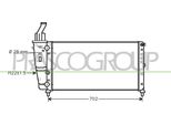 Prasco FT132R012 - Radiatore Oe 46527489, Raffreddamento Motore Per Punto