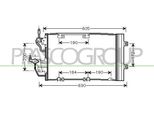 Prasco OP410C005 - Oe 13300339 Condensatore Aria Condizionata Con Essiccatore Per Astra H, Astra (A04), Astra J, Zafira B