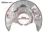 Van Wezel 5393371 - Oe 4778212240 Piastra Di Ancoraggio, Asse Anteriore Sinistro Per Corolla (E12), Corolla Verso (E12)