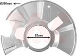 Van Wezel Parafango Disco Freno Per Mazda 2 Hatchback (De, DH3) Anteriore Destro 2741372 Piastra Di Ancoraggio
