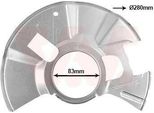 Van Wezel Parafango Disco Freno Per Mazda 2 Hatchback (De, DH3) Anteriore Sinistro 2741371 Piastra Di Ancoraggio