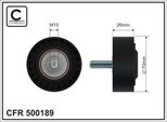 Caffaro 500189 Puleggia Folle Cinghia A V 70Mm Per Porsche Macan (95B) 911 (997) Boxster (987) 911 Cabriolet (997) Cayman (987) 911 (991)