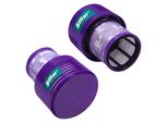 2X Filtro Hepa Per Aspirapolvere Dyson V10 Absolute, V10 Absolute +, V10 Animal, V10 Fluffy, V10 Motorhead, V10 Total Clean / Lavabile E Riutilizzabile