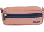 Cartella Rettangolare Milano 2 Zip Serie 1918 Rosa