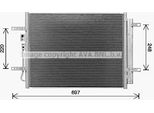 Prasco KA5311D - Oe 97606G2000 Condensatore Aria Condizionata Con Essiccatore Per Ioniq (Ae), Niro (De)