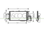 Prasco OP031C005 - Condensatore Aria Condizionata Oe 1850093 Con Essiccatore Per Combo, Combo Tour, Corsa C (X01), Tigra Twintop (X04)