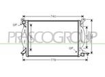 Prasco AD020R020 - Oe 8E0121251J Radiatore, Raffreddamento Motore Per A4 (8E), A4 (8H), Superb I (3U)