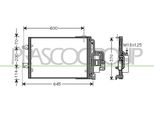 Prasco OP032C003 - Condensatore Aria Condizionata Oe 1850114 Con Essiccatore Per Combo, Combo Tour, Corsa C (X01), Tigra Twintop (X04)