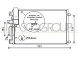 Prasco DS710C003 - Condensatore Aria Condizionata Oe 92100BR40A Per Qashqai +2 I (J10)