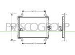 Prasco CI950C003 - Condensatore Aria Condizionata Oe 6455T3 Per Jumper, Ducato, Boxer