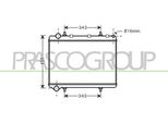 Prasco CI424R006 - Oe 1330K1 Radiatore, Raffreddamento Motore Per C4 (La), C4 G-Picasso I (Ua), C4 I (Lc), C4 Picasso I (Ud), 307, 307 Cc (3B), 307 Sw (3H), 308 I