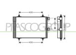 Prasco CI715C002 - Condensatore Aria Condizionata Oe 6455CN Con Essiccatore Per Berlingo, Xsara, Partner (5, G)