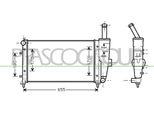 Prasco FT133R009 - Radiatore Oe 51714679, Raffreddamento Motore Per Punto