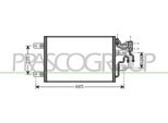 Prasco OP350C001 - Condensatore Aria Condizionata Oe 1850094 Per Meriva (X03)