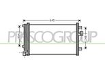 Prasco FT717C002 - Oe 51751451 Condensatore Aria Condizionata Con Essiccatore Per Multipla