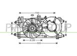 Prasco FT909F006 - Ventola Radiatore Oe 51718487 Per Doblo