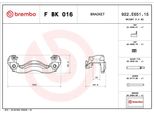 Brembo F Bk 016 - Set Di Staffe Per Pinze Freno Oe A9074212300 Per Sprinter (W907), Sprinter (W907, W910), Sprinter (W910)