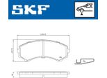 Set Pastiglie Freno Anteriori Skf Per Furgoni Mazda Serie E (SR2) Vkbp 80252 A