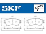 Set Pastiglie Freno Anteriori Skf Adatte Per Peugeot 206 Hatchback (2A/C) Vkbp 80380