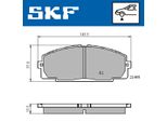 Set Pastiglie Freno Anteriori Skf Per Toyota Hilux Vi Pick-Up (N1) Vkbp 80462