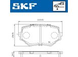 Set Di Pastiglie Freno Anteriori Skf Per Suv Suzuki Grand Vitara Ii (Jt, Te, Td) Vkbp 80531 A