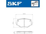 Set Pastiglie Freno Anteriori Skf Per Mazda MX-5 Ii (Nb) Vkbp 80564 A