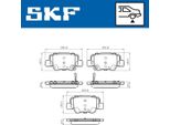 Set Pastiglie Freno Posteriori Skf Per Toyota Verso (R2) Vkbp 90496 A
