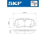 Set Pastiglie Freno Posteriori Skf Per Land Rover Range Rover Sport (L320) Vkbp 90257