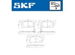 Set Pastiglie Freno Posteriori Skf Per Hyundai Getz (Tb) Vkbp 90340 A